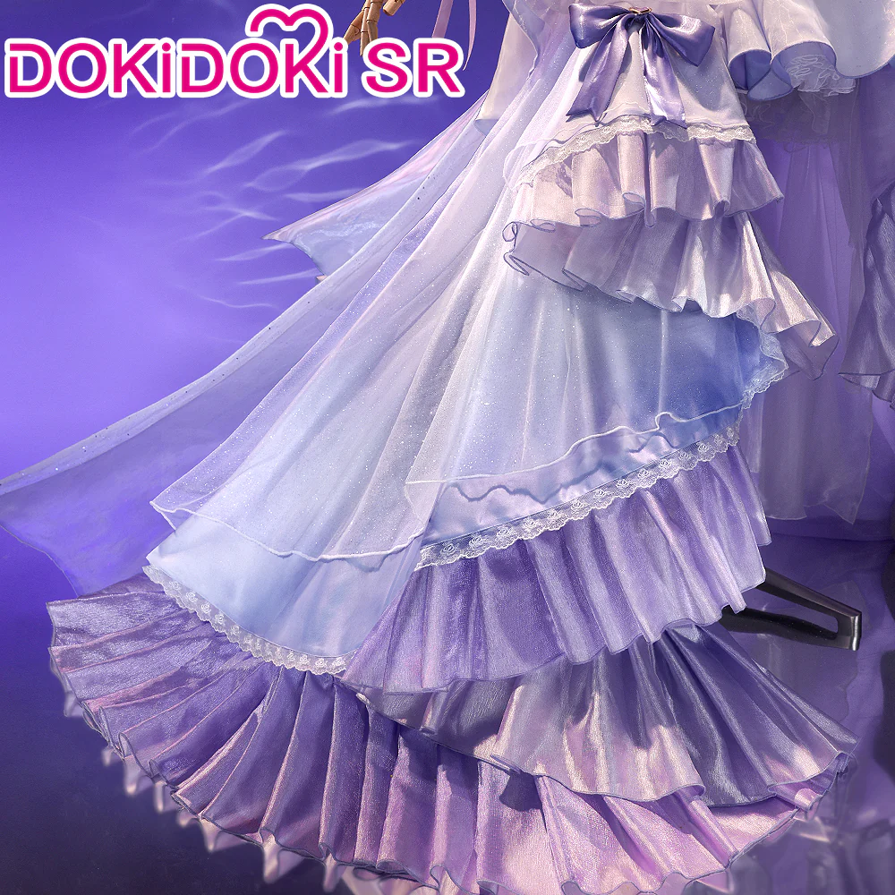DokiDoki-SR Game Honkai Impact 3rd  Cosplay Elysia Costume Purple Dress Elegy of the Flower Doujin - Image 3