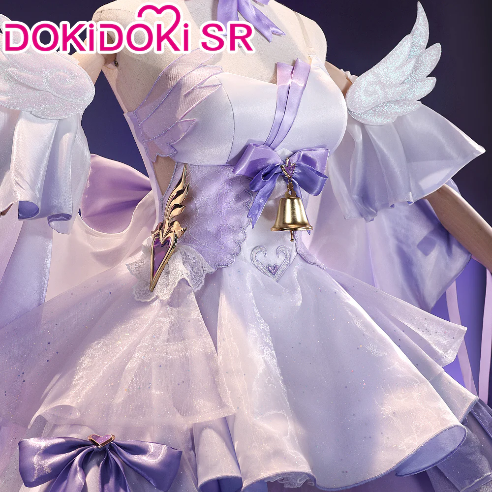 DokiDoki-SR Game Honkai Impact 3rd  Cosplay Elysia Costume Purple Dress Elegy of the Flower Doujin - Image 4