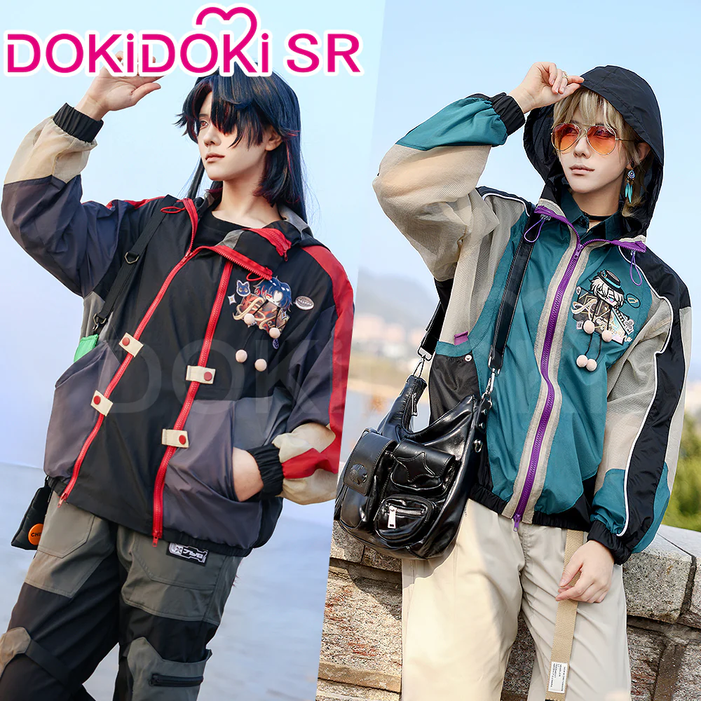 DokiDoki-SR Game Honkai: Star Rail Cosplay Costume Blade / Aventurine Doujin Casual Wear Sun Protection Clothing Summer Shajin