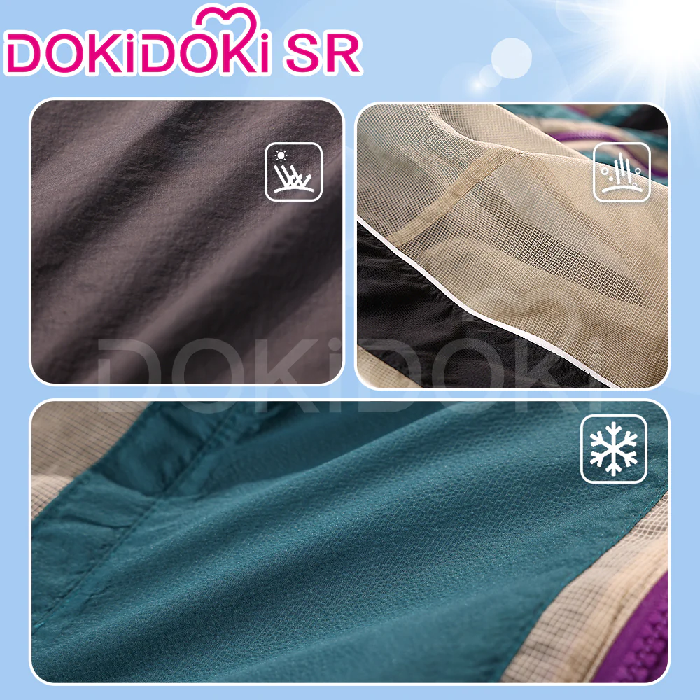 DokiDoki-SR Game Honkai: Star Rail Cosplay Costume Blade / Aventurine Doujin Casual Wear Sun Protection Clothing Summer Shajin - Image 4
