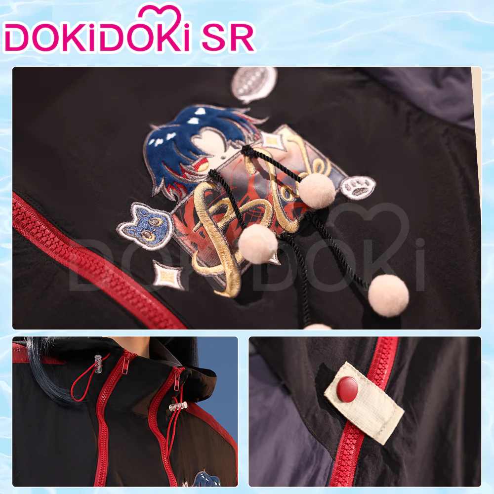 DokiDoki-SR Game Honkai: Star Rail Cosplay Costume Blade / Aventurine Doujin Casual Wear Sun Protection Clothing Summer Shajin - Image 5