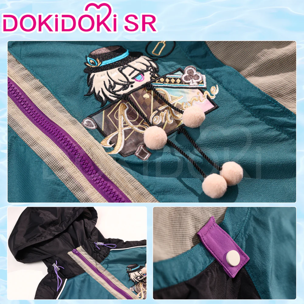 DokiDoki-SR Game Honkai: Star Rail Cosplay Costume Blade / Aventurine Doujin Casual Wear Sun Protection Clothing Summer Shajin - Image 6