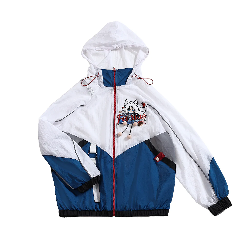 DokiDoki-SR Game Honkai: Star Rail Cosplay Hanabi / Feixiao Costume Sun Protection Jacket Sparkle Doujin Casual Wear - Image 7