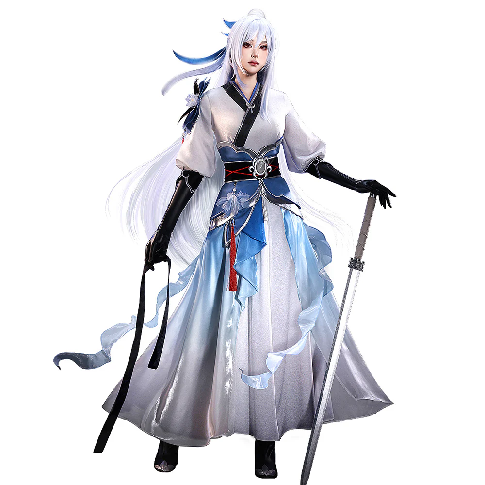 DokiDoki-SR Game Honkai: Star Rail Cosplay Jing Liu Cosplay Costume Jingliu Doujin Flower Fairy Dancing - Image 5
