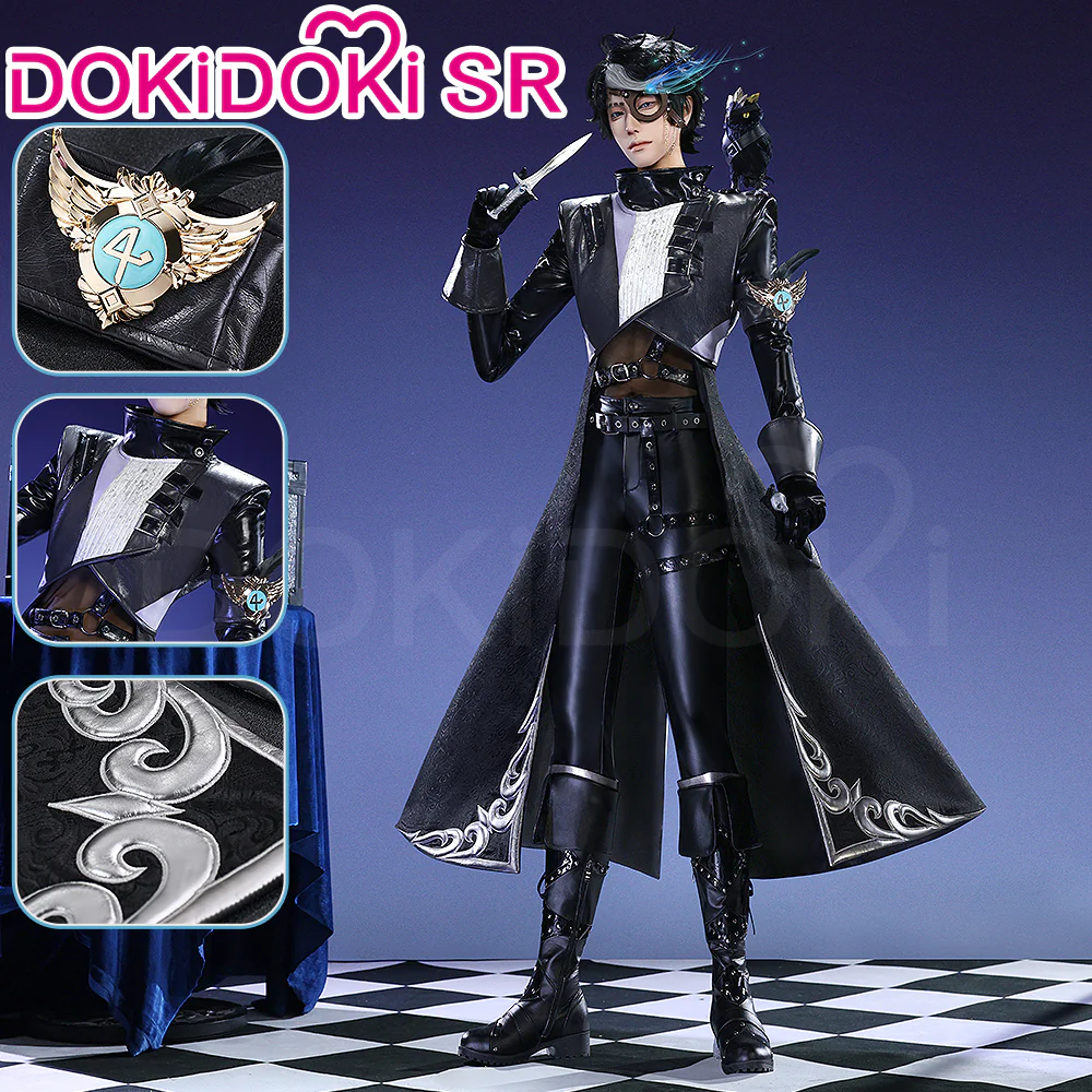 DokiDoki-SR Game Identity V Copslay Seer Eli Clark Costume Noir idv