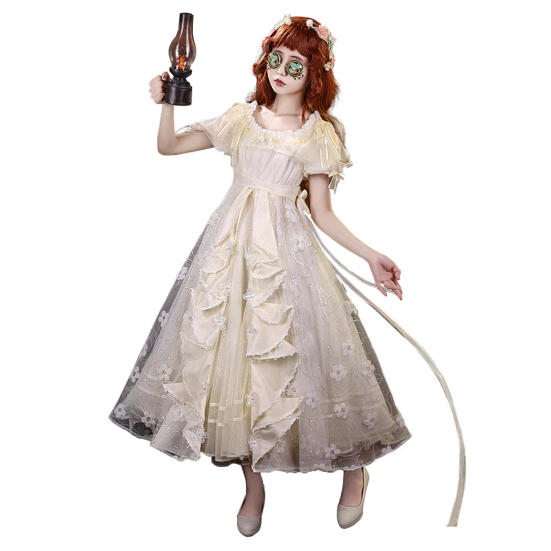 DokiDoki-SR Game Identity V Cosplay Little Girl Eurydice Costume / Wig idv - Image 6