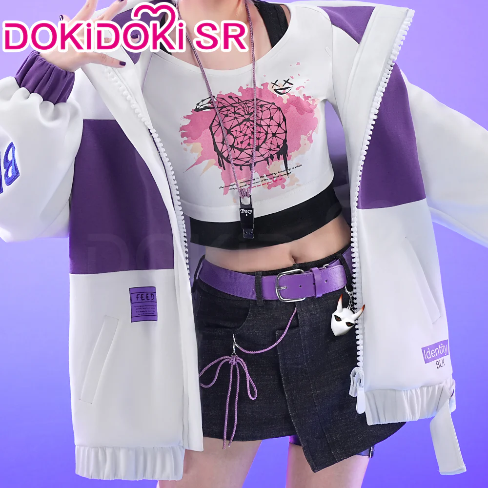 DokiDoki-SR Game Identity V Cosplay Tracy Reznik Costume Mechanic BLK. TRACY Casual Wear idv - Image 2