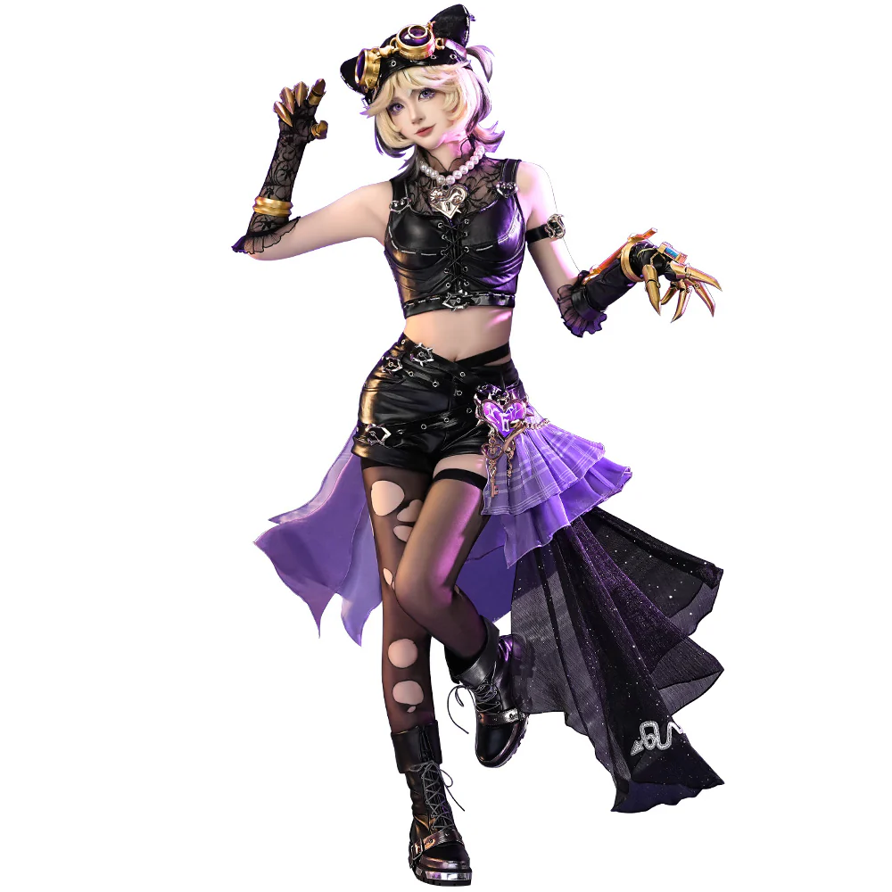 DokiDoki-SR Game Identity V Cosplay Mechanic LOCK CORE Costume Composer idv  Farewell Phantom Girl - Image 5