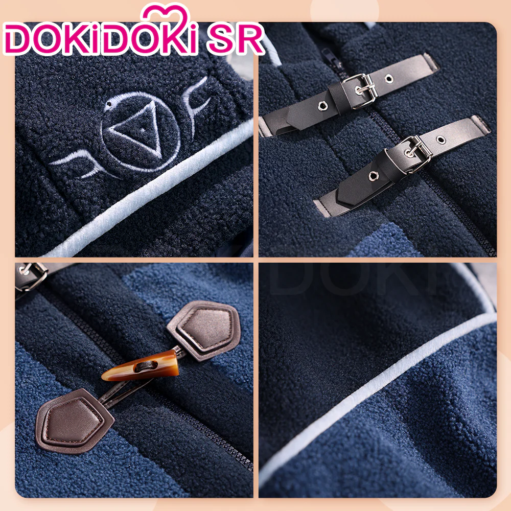 DokiDoki-SR Game Identity V Cosplay Naib Subedar / Eli Clark Costume Winter Casual Wear Furry Coat idv - Image 4
