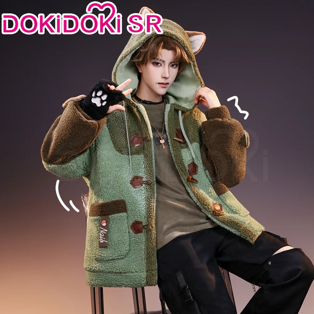 DokiDoki-SR Game Identity V Cosplay Naib Subedar / Eli Clark Costume Winter Casual Wear Furry Coat idv - Image 6