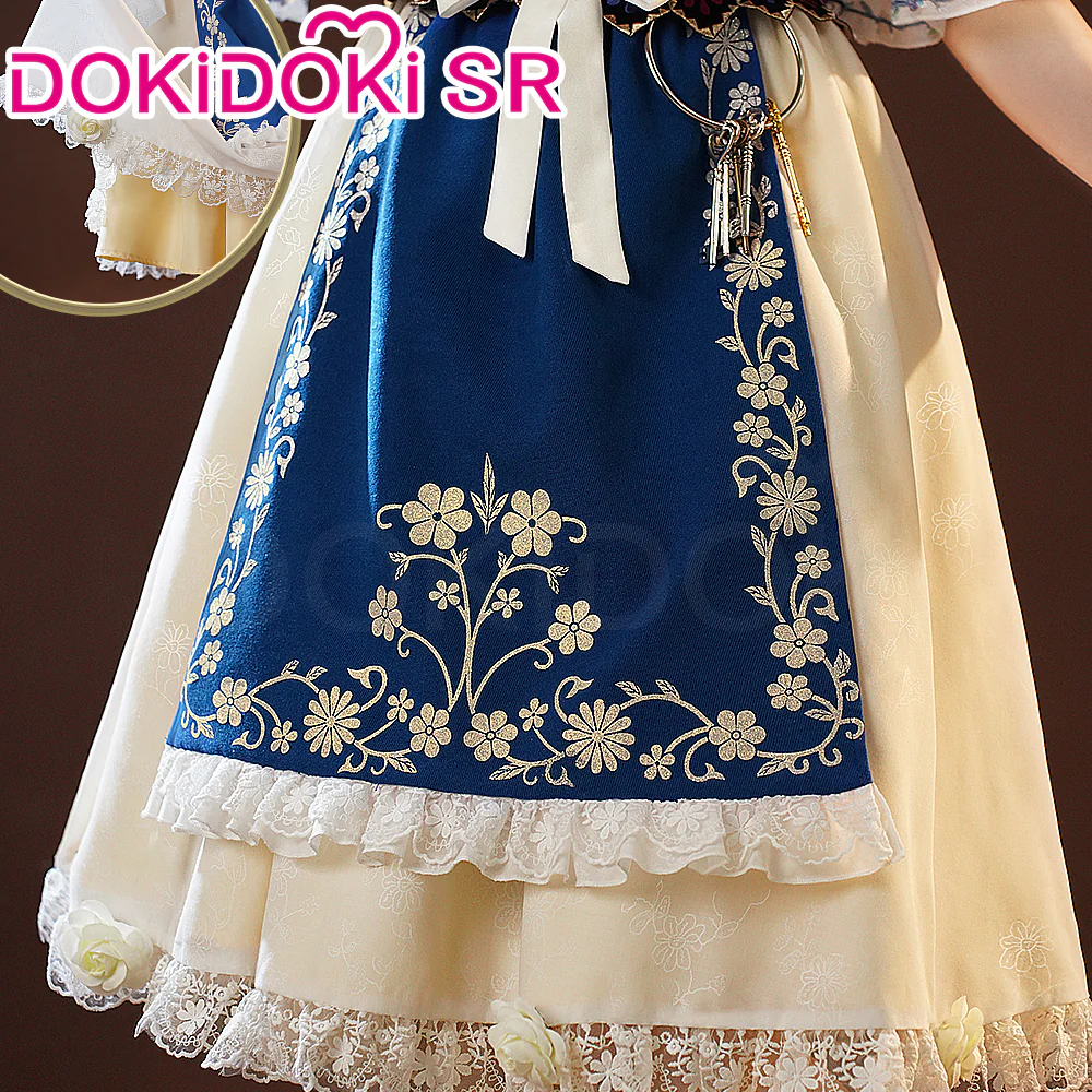 DokiDoki-SR Game Identity V Cosplay Perfumer Vera Nair Costume / Wig Judith the Dove - Image 3
