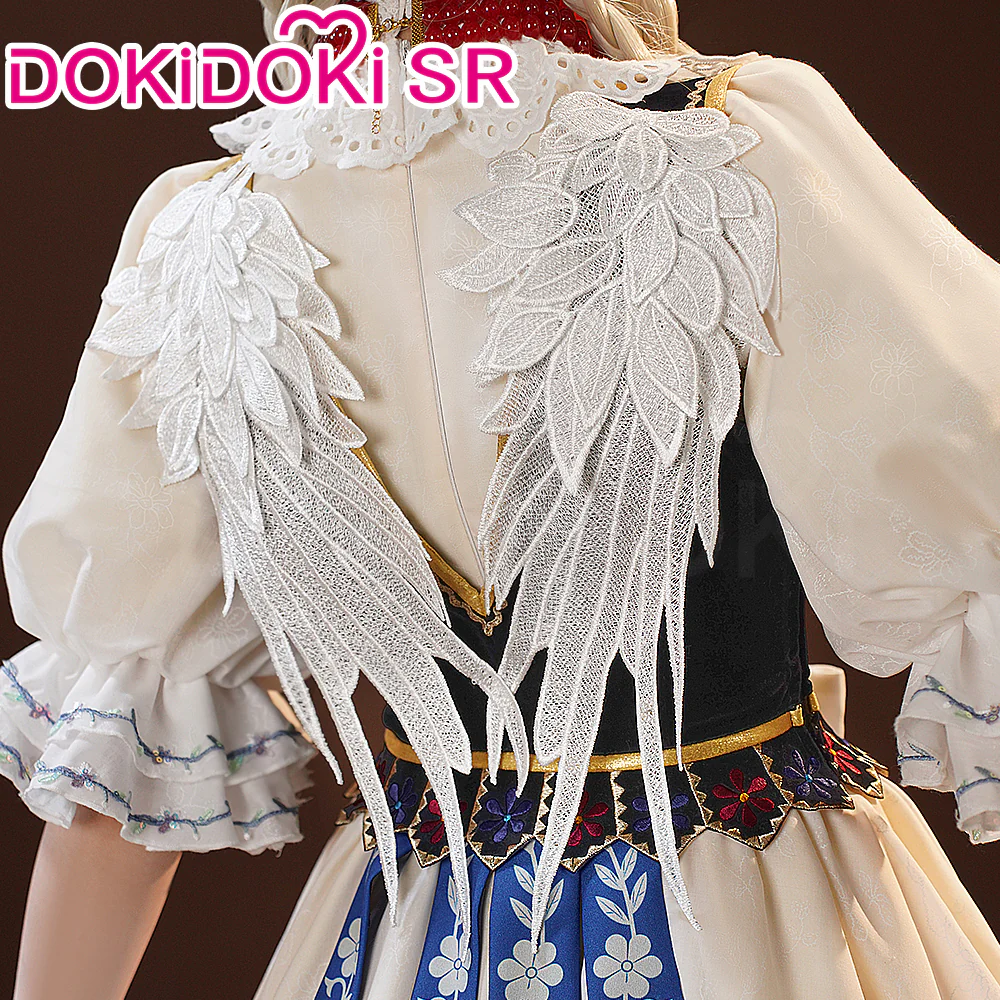 DokiDoki-SR Game Identity V Cosplay Perfumer Vera Nair Costume / Wig Judith the Dove - Image 4