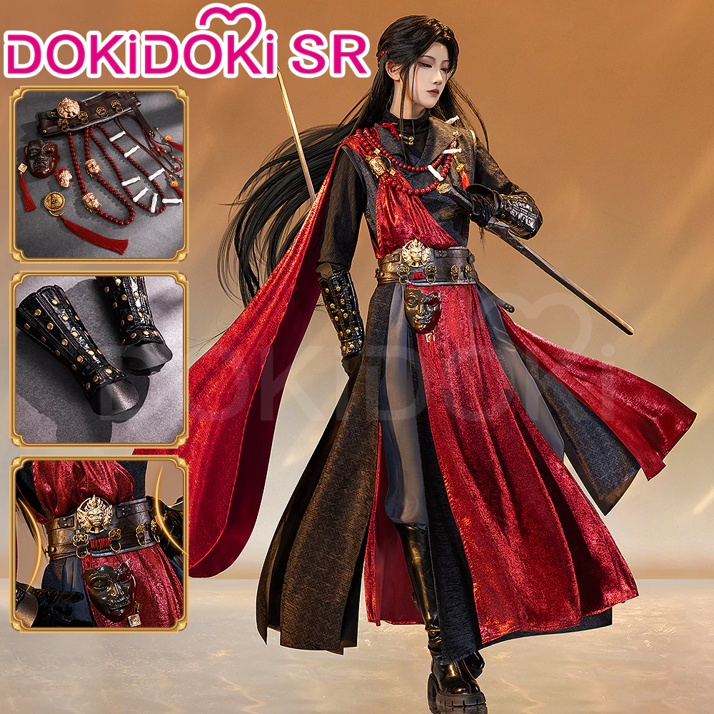 DokiDoki-SR Game Where Winds Meet Cosplay Midnight Blades Sect Female Uniform Costume San Geng Tian Sangengtian