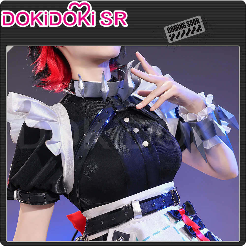 【Costume Ready For Ship】DokiDoki-SR Game Zenless Zone Zero Cosplay Ellen Joe Costume / Shoes Victoria Housekeeping Co. Shark Girl Maid - Image 2