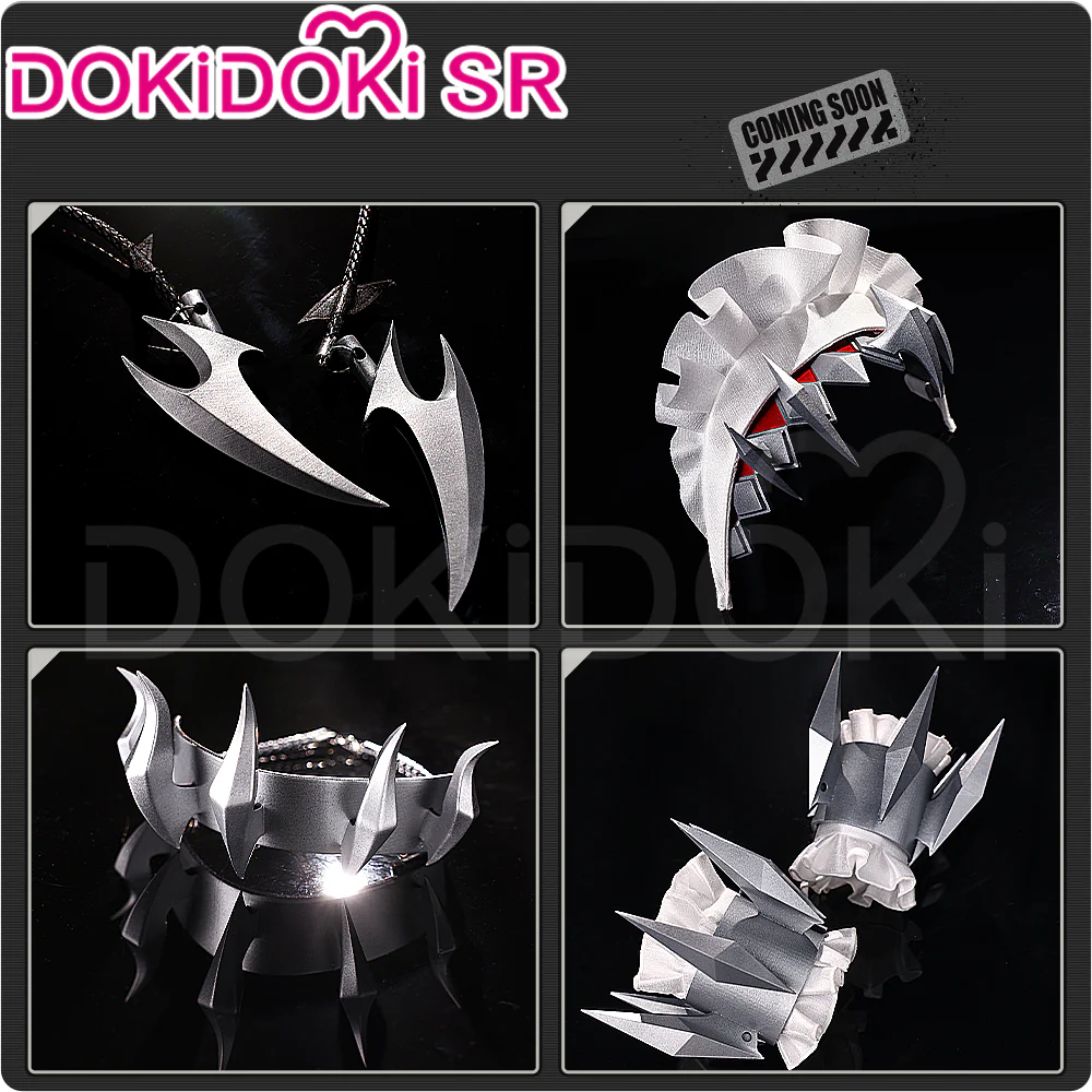 【Costume Ready For Ship】DokiDoki-SR Game Zenless Zone Zero Cosplay Ellen Joe Costume / Shoes Victoria Housekeeping Co. Shark Girl Maid - Image 5