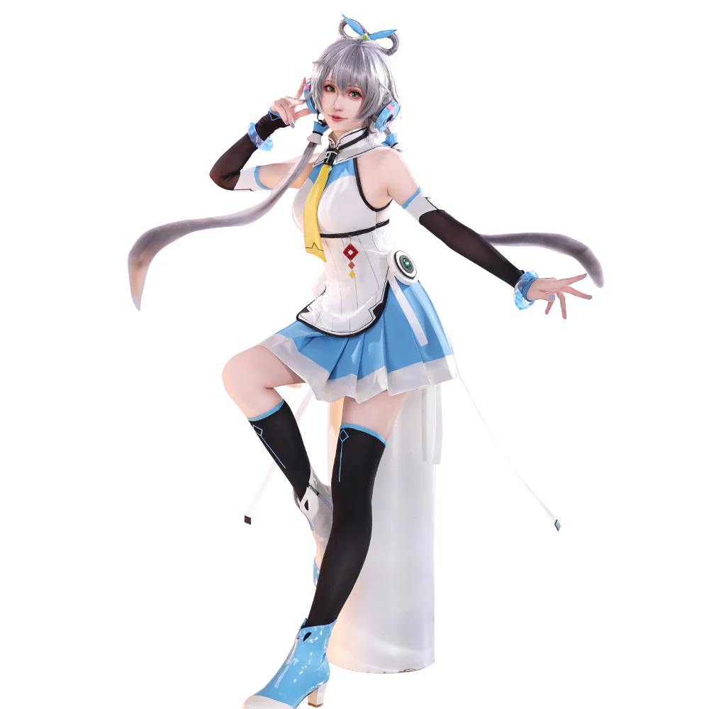 DokiDoki-SR VSINGER Cosplay Luo Tianyi Costume V4 Official Suit Luotianyi - Image 7