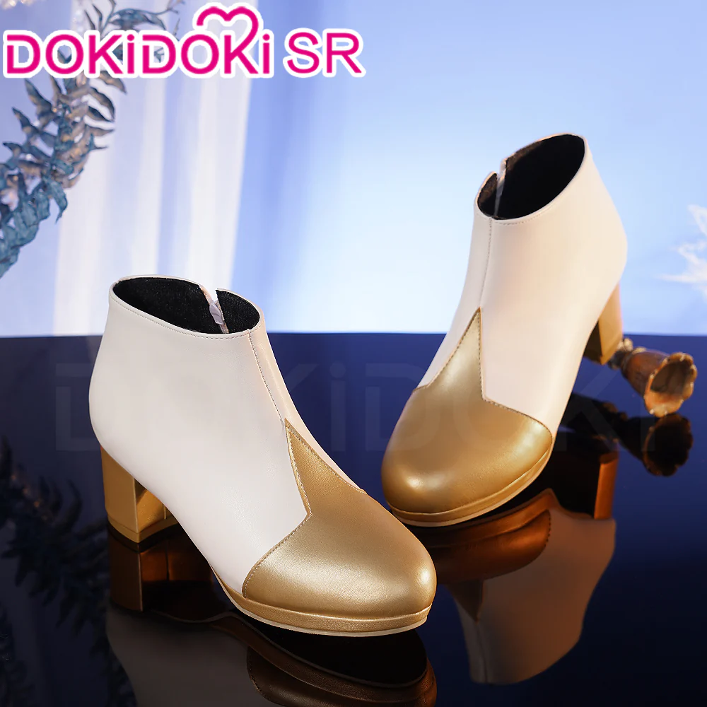 【Partially Ready For Ship】【7 Diffrent Lights】DokiDoki-SSR Game Genshin Impact Traveler Lumine Cosplay Costume Ying /Shoes - Image 12