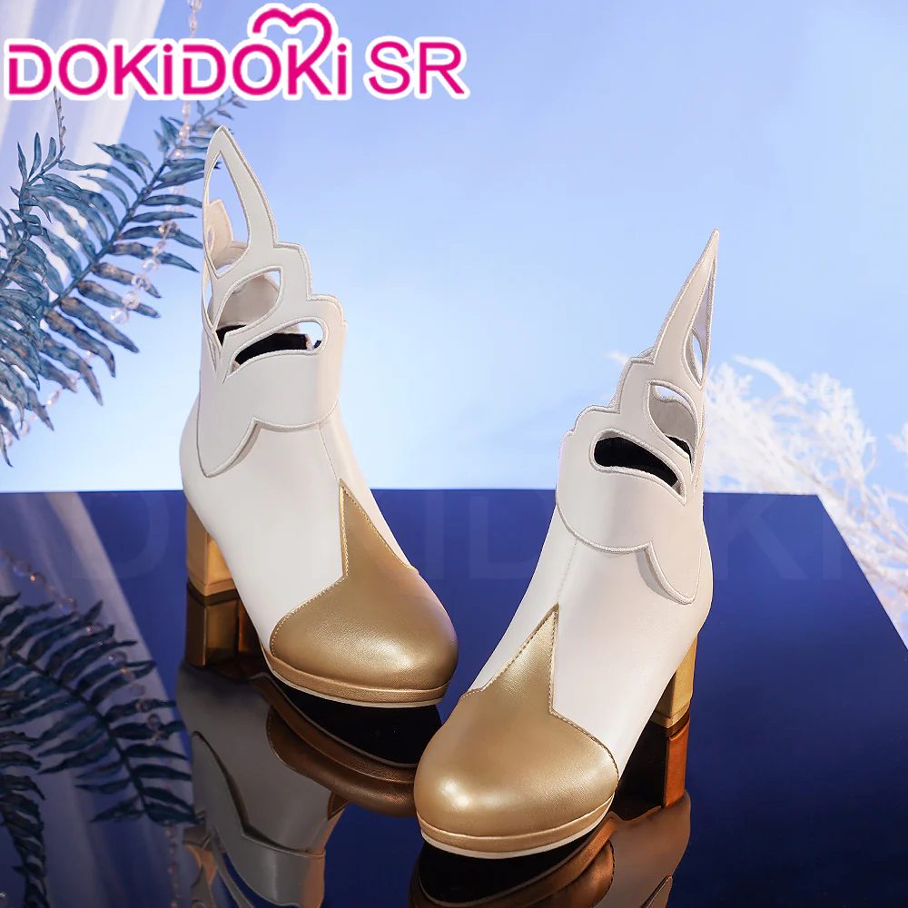 【Partially Ready For Ship】【7 Diffrent Lights】DokiDoki-SSR Game Genshin Impact Traveler Lumine Cosplay Costume Ying /Shoes - Image 13