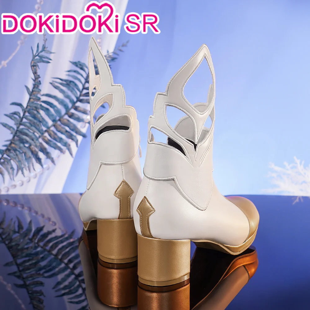 【Partially Ready For Ship】【7 Diffrent Lights】DokiDoki-SSR Game Genshin Impact Traveler Lumine Cosplay Costume Ying /Shoes - Image 14