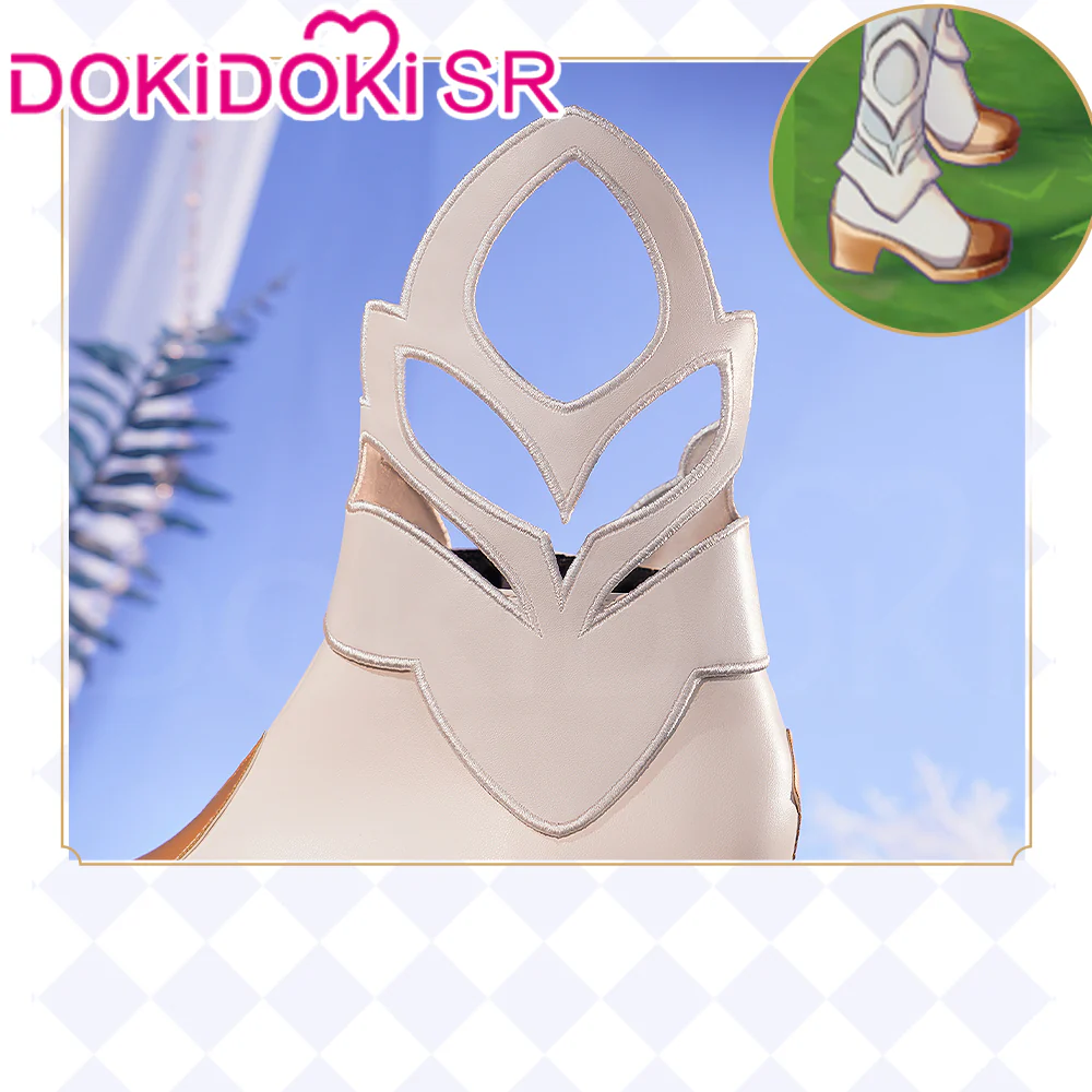 【Partially Ready For Ship】【7 Diffrent Lights】DokiDoki-SSR Game Genshin Impact Traveler Lumine Cosplay Costume Ying /Shoes - Image 15