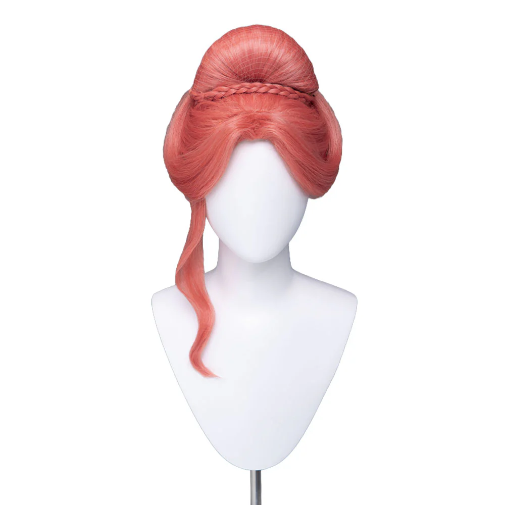 DokiDoki The Apothecary Diaries Cosplay Gyokuyou Wig Red Hair High Bun - Image 2