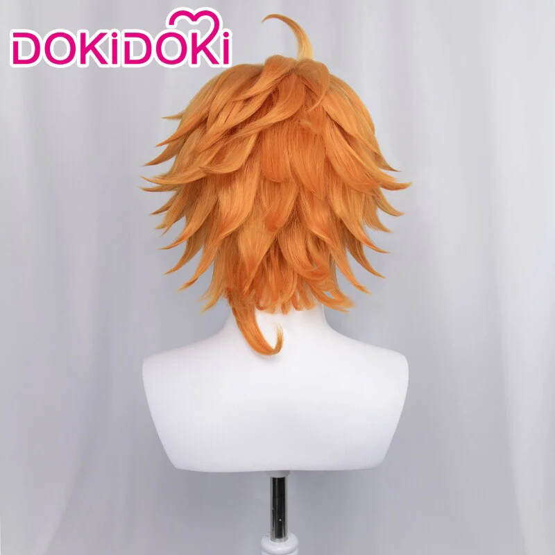 【In Stock】 Dokidoki The Promised Neverland Cosplay Emma Wig  Short Yellow - Image 3