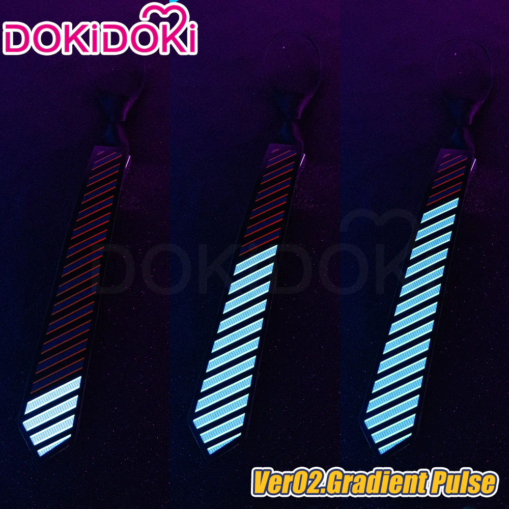 【In Stock】DokiDoki Tie LED Technological Sense Dance Party Performance Decoration - Image 2