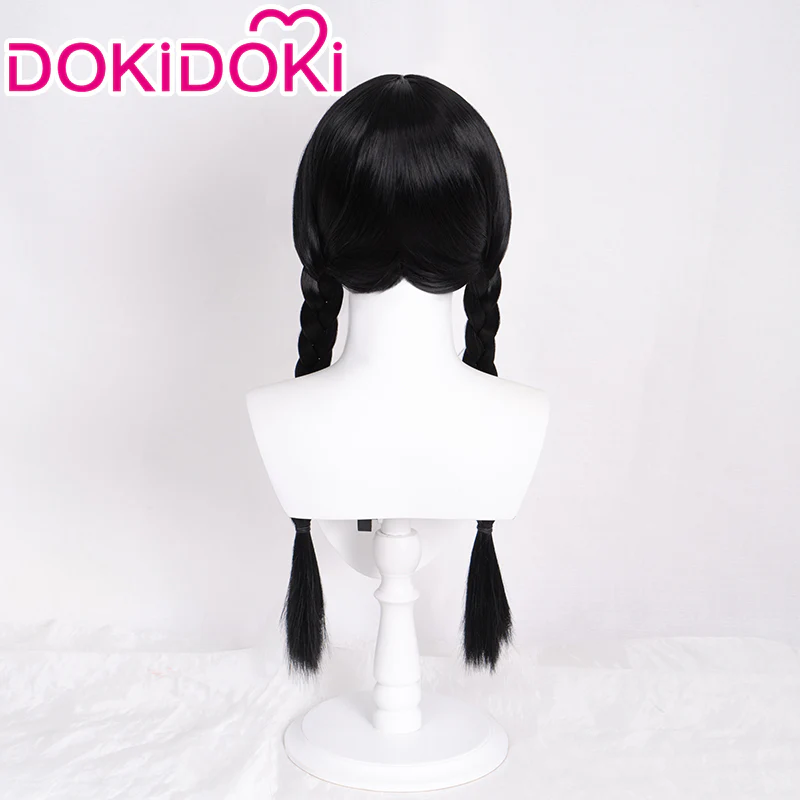 【Ready For Ship】DokiDoki TV Cosplay Wig Long Black Hair / Necklace Female Braided Pigtail - Image 3