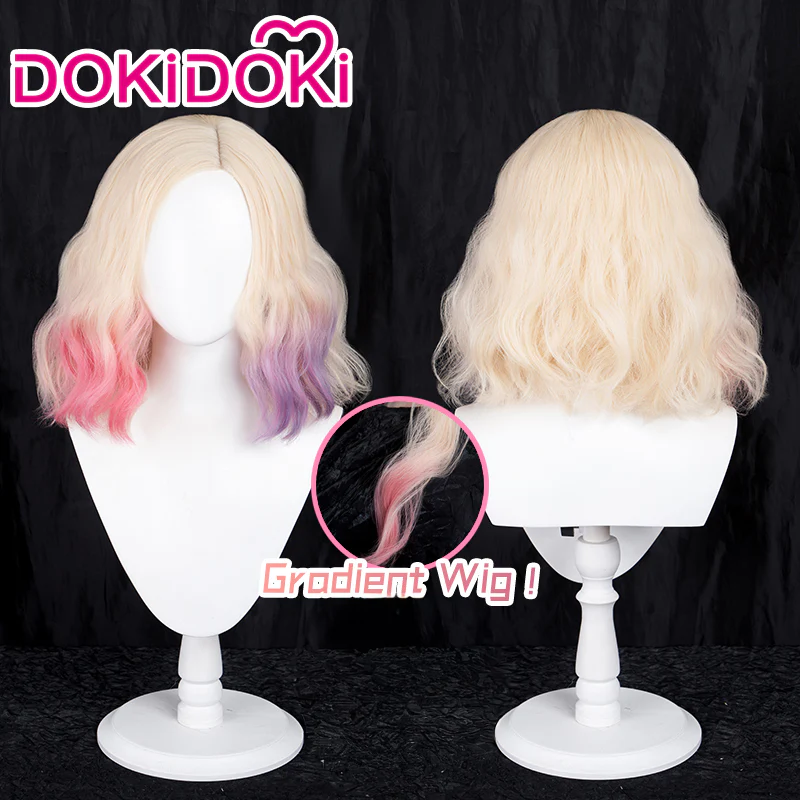 DokiDoki TV Wednesday Cosplay Enid Sinclair Wig Wolf Girl Short Curly Hair