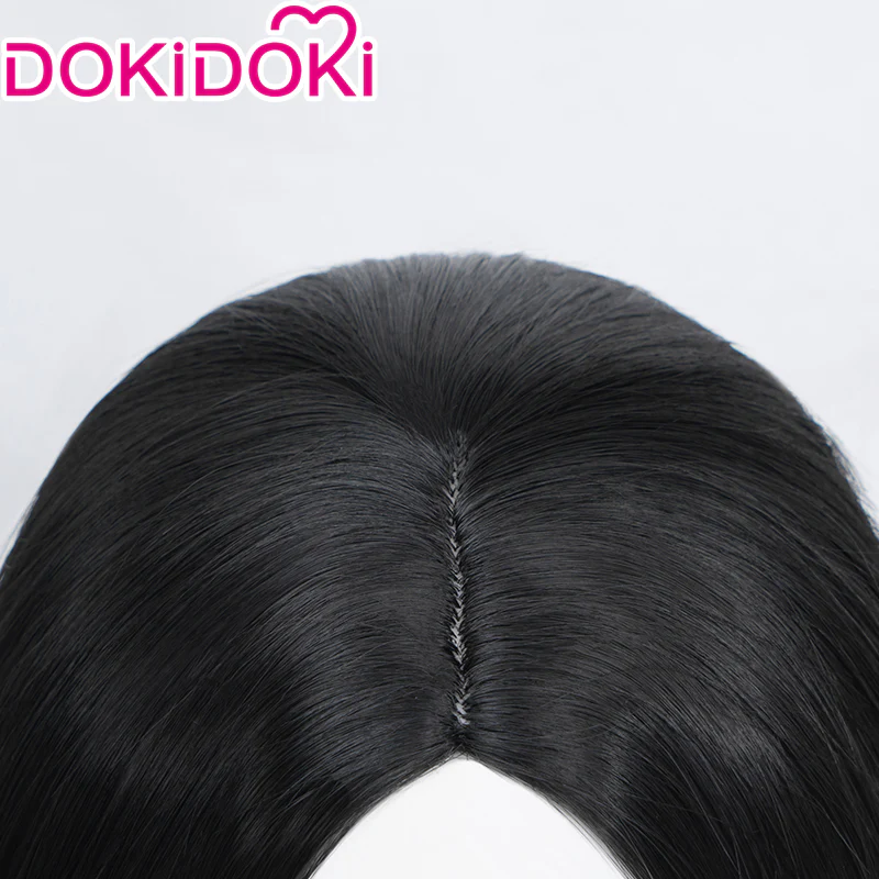 【Ready For Ship】DokiDoki TV Cosplay Wig Long Straight Black Hair - Image 4