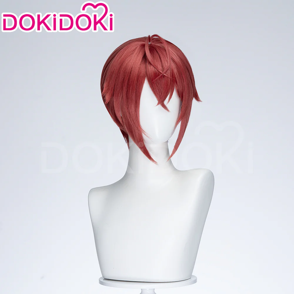 【Ready For Ship】DokiDoki Cosplay Men Wig Short Red Hair High Temperature Fiber / Crown - Image 3