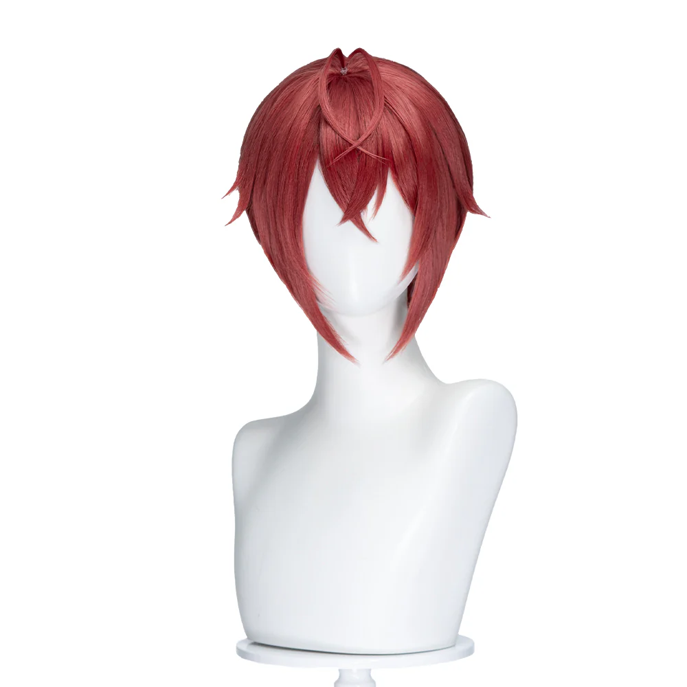 【Ready For Ship】DokiDoki Cosplay Men Wig Short Red Hair High Temperature Fiber / Crown - Image 5