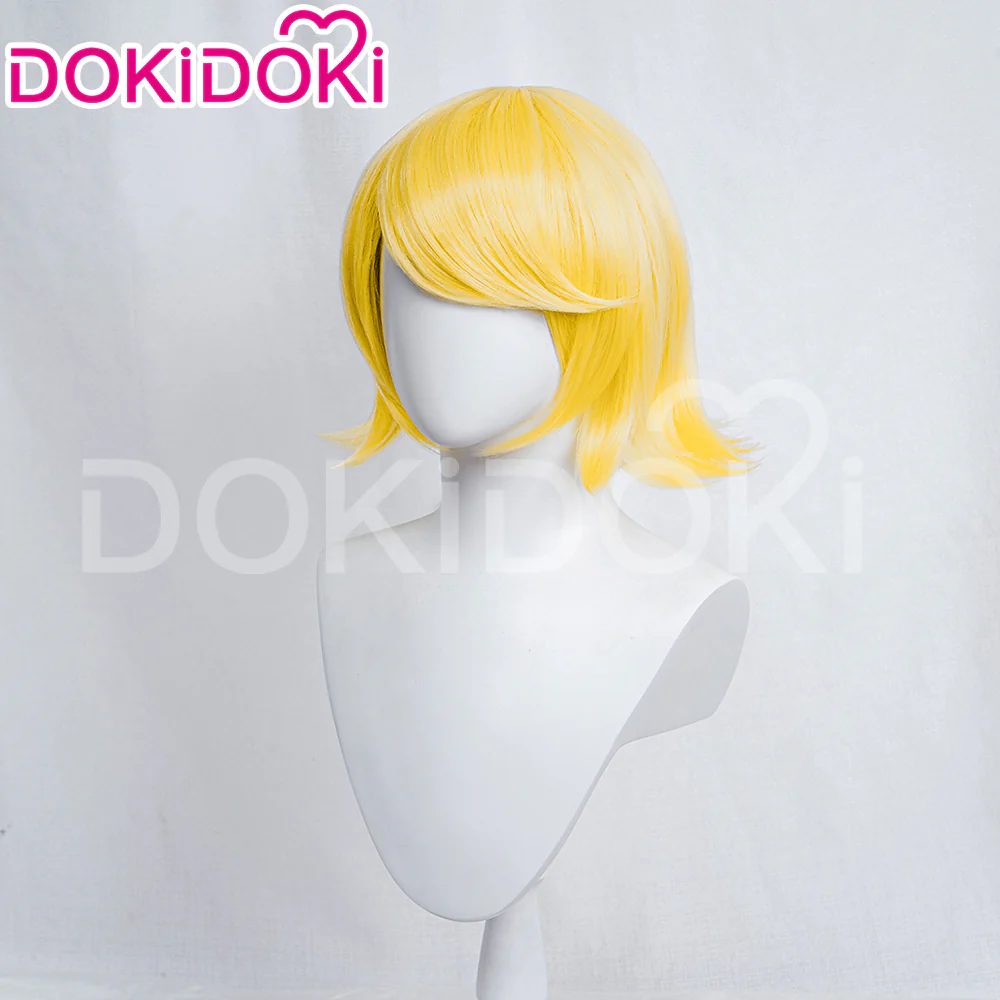 【Ready For Ship】DokiDoki VSINGER Cosplay Kagamine Rin Cosplay Wig Short Yellow Hair - Image 3