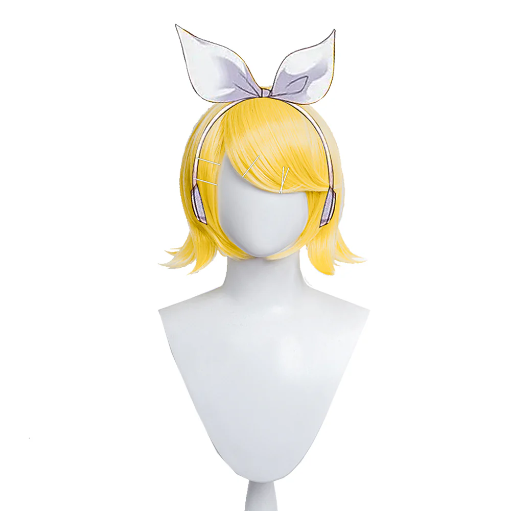 【Ready For Ship】DokiDoki VSINGER Cosplay Kagamine Rin Cosplay Wig Short Yellow Hair - Image 5