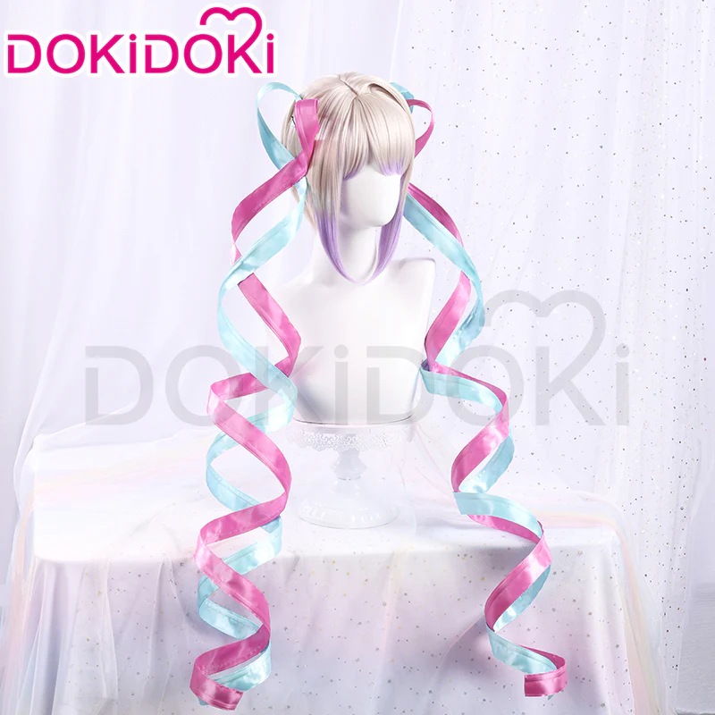 【EU LOCAL SHIPPING】DokiDoki Game NEEDY GIRL OVERDOSE Cosplay KAngel Wig Long Straight Blonde Purple Hightlight Gradient Hair Needy Streamer Overload - Image 4