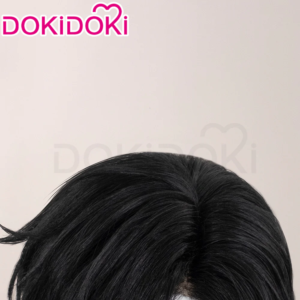 【Front Lace】DokiDoki Anime Far Beyond the World Cosplay Gu Shiye Wig Short Straight Black Hair Gushiye - Image 4