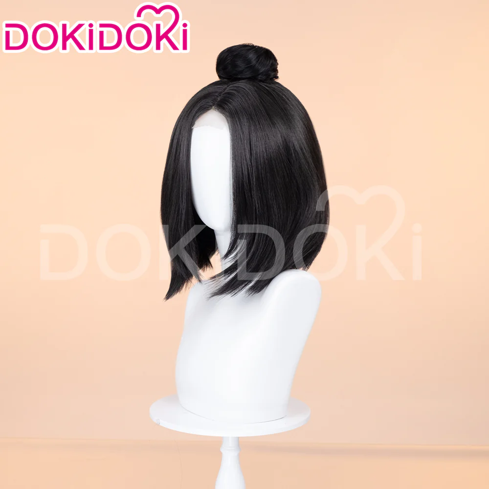 【Ready For Ship】【Front Lace】DokiDoki Game Black Myth Wukong Cosplay Ping Ping Wig Short Straight Black Wig Pingping - Image 3