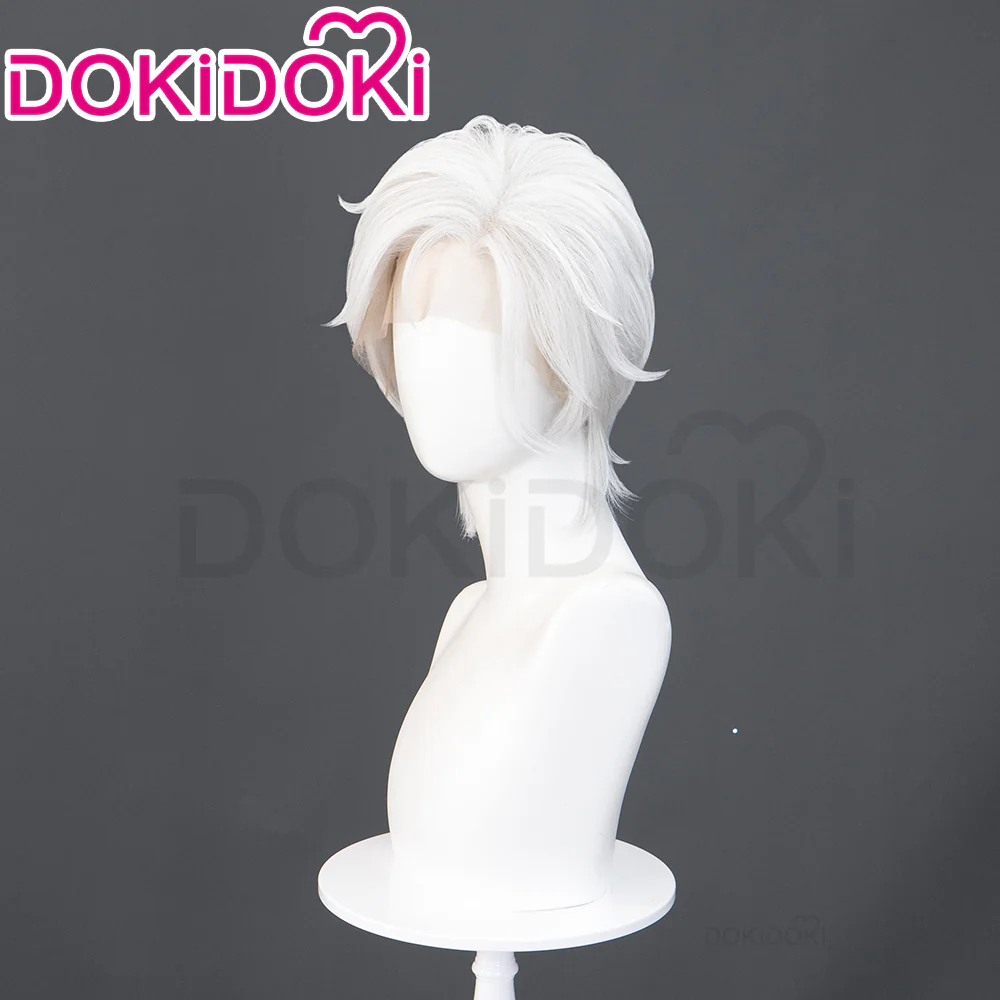 【Ready For Ship】【Front Lace】DokiDoki Game Far Beyond the World Cosplay Xia Xiaoyin Wig Short White xiaxiaoyin - Image 3