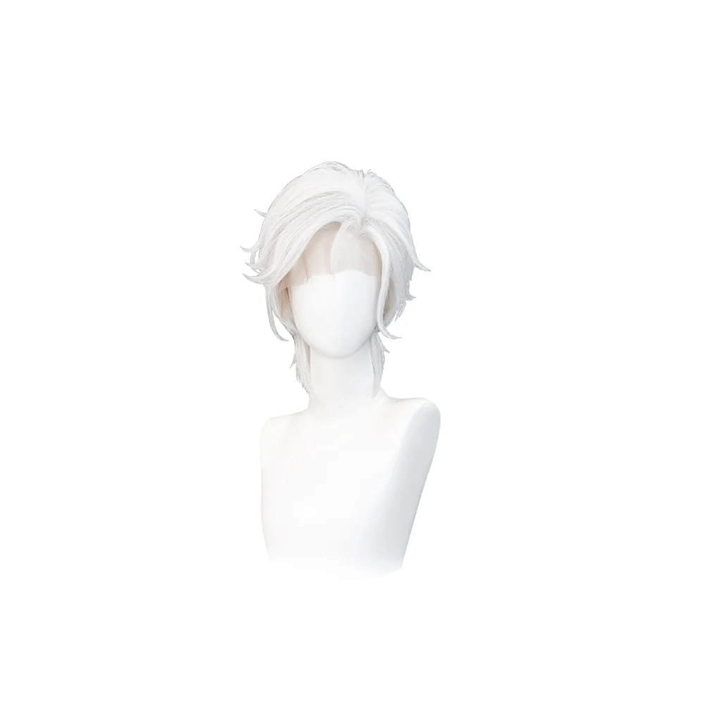 【Ready For Ship】【Front Lace】DokiDoki Game Far Beyond the World Cosplay Xia Xiaoyin Wig Short White xiaxiaoyin - Image 5