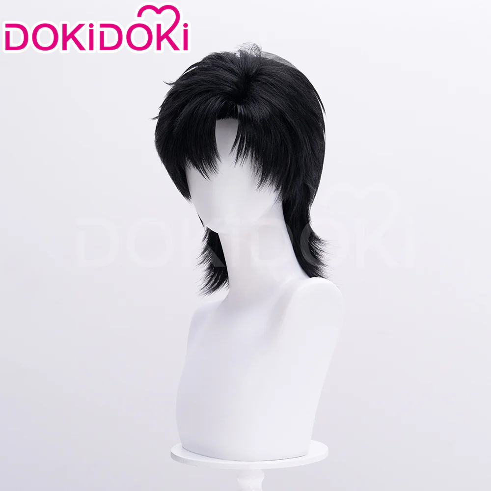 【Partially Ready For Ship】【Small Area Front Lace】DokiDoki Game Light and Night Cosplay Zayne / Osborn Wig / Glasses / Ears Short Straight Black Hair Xiao Yi Mullet Silent Radiance - Image 14