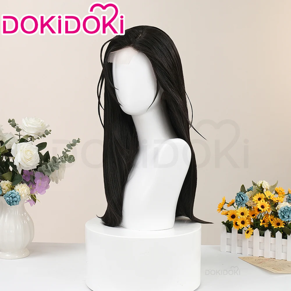 【Front Lace】DokiDoki Manga Low Tide In Twilight Cosplay Yeo Wonyoung Wig Long Black Hair - Image 2