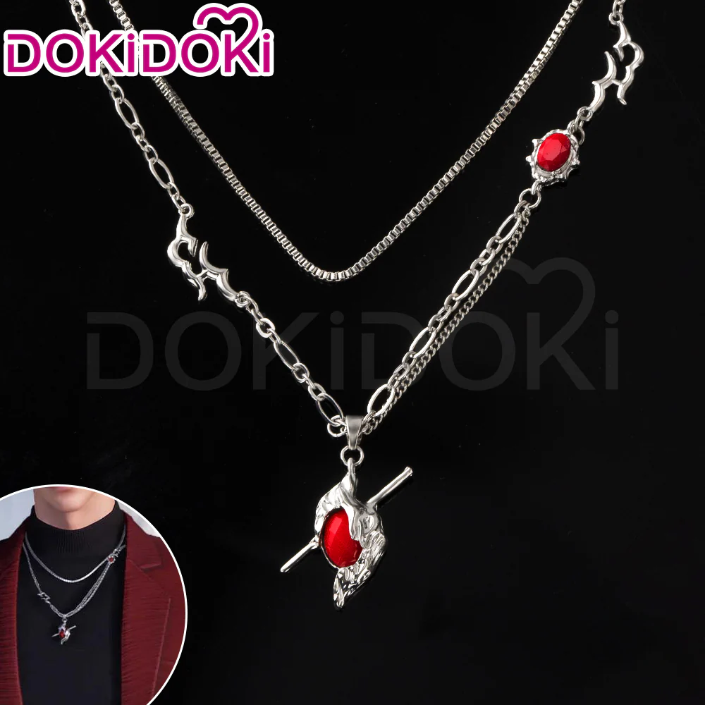 【Ready For Ship】【Front Lace】DokiDoki Game Love and Deepspace Cosplay Sylus Wig / Glasses / Necklace / Brooch / Ear / Tail Men Short Sliver Mullet Defiant Spirit - Image 25