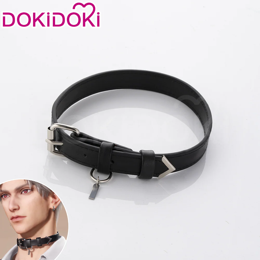 【Ready For Ship】【Front Lace】DokiDoki Game Love and Deepspace Cosplay Sylus Wig / Glasses / Necklace / Brooch / Ear / Tail Men Short Sliver Mullet Defiant Spirit - Image 30