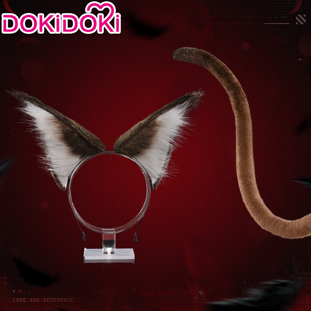【Ready For Ship】【Front Lace】DokiDoki Game Love and Deepspace Cosplay Sylus Wig / Glasses / Necklace / Brooch / Ear / Tail Men Short Sliver Mullet Defiant Spirit - Image 33