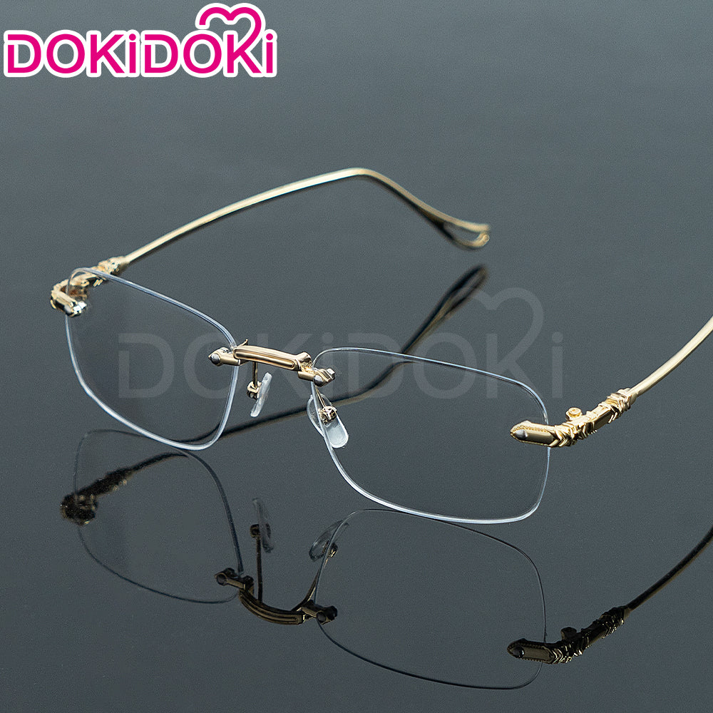 【Ready For Ship】【Front Lace】DokiDoki Game Love and Deepspace Cosplay Sylus Wig / Glasses / Necklace / Brooch / Ear / Tail Men Short Sliver Mullet Defiant Spirit - Image 38