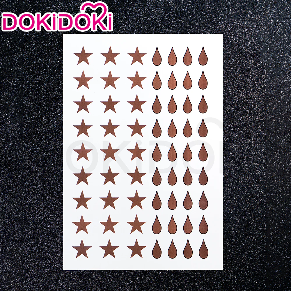 【Official Art Color Ver Ready For Ship】DokiDoki Game Genshin Impact Cosplay Fontaine Lynette Wig Silver Cute Green Hight Hair/ Wefts/Tattoo Sticker - Image 13