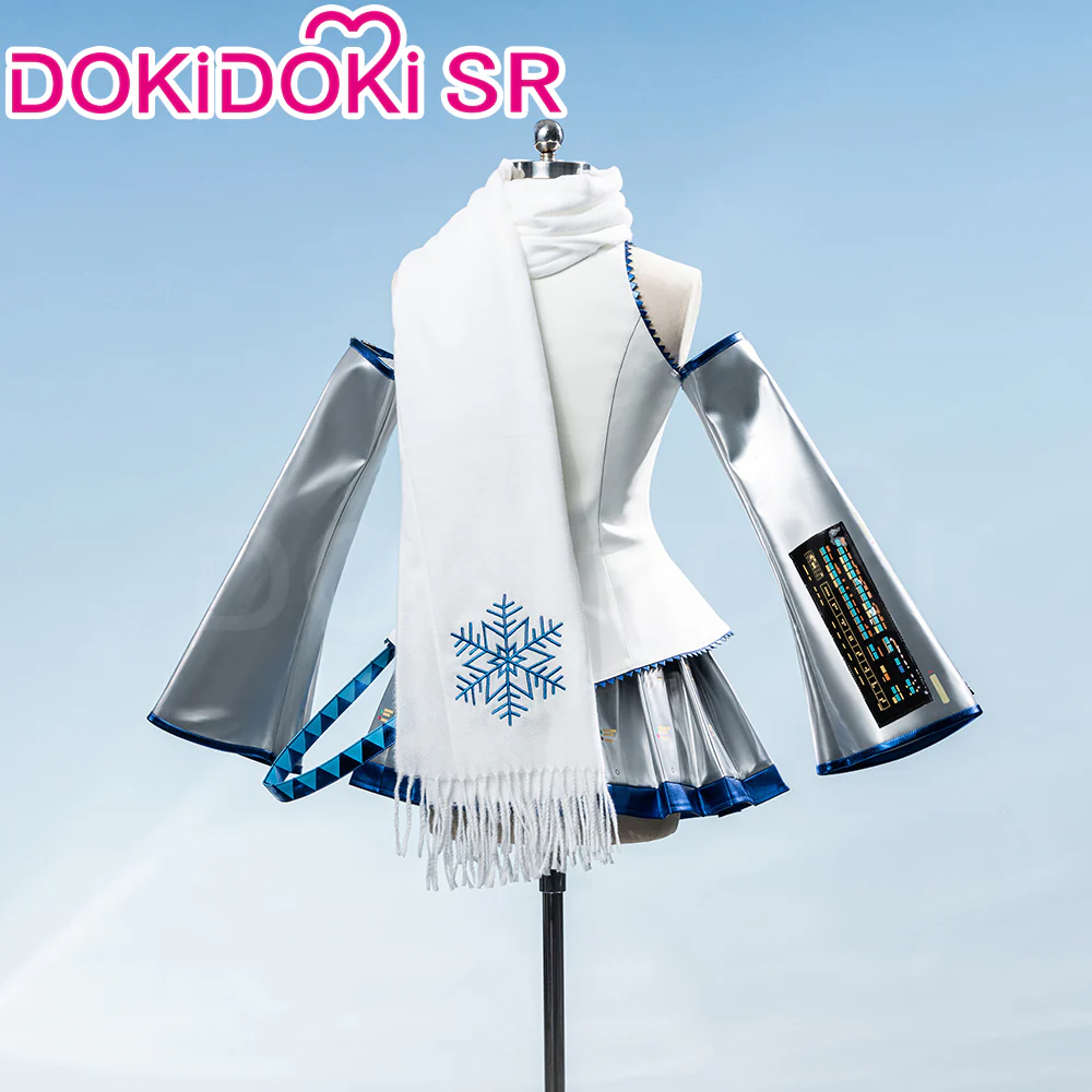 【Glowing】【Size XS-XL】DokiDoki-SR Cosplay Costume Snow Dress Suit White - Image 2