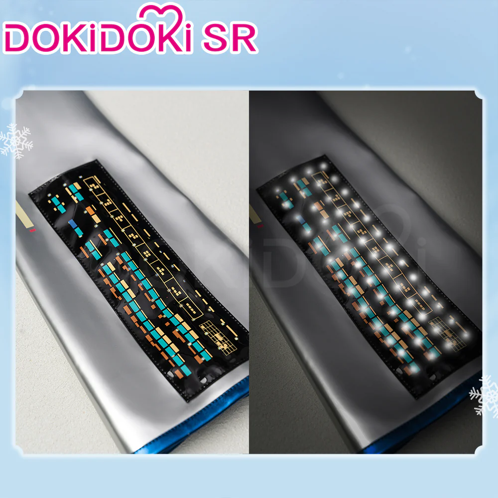 【Glowing】【Size XS-XL】DokiDoki-SR Cosplay Costume Snow Dress Suit White - Image 3