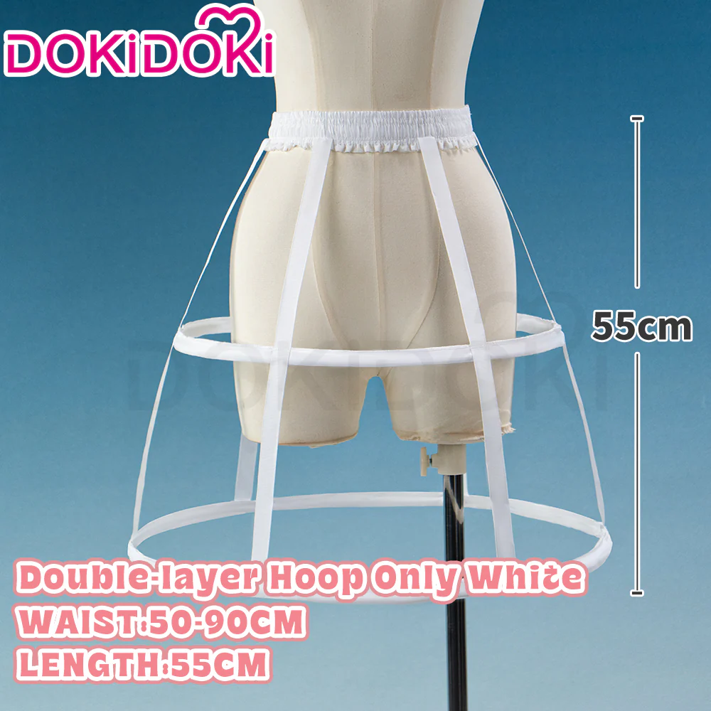 【Hoop Skirt Petticoat】【In Stock】DokiDoki Black / White Bustle Underskirt Cage Hoop Skirt Petticoat Disc Hoop Skirt Petticoat Extra Large Wedding Hoop Cosplay Lolita Dress - Image 12