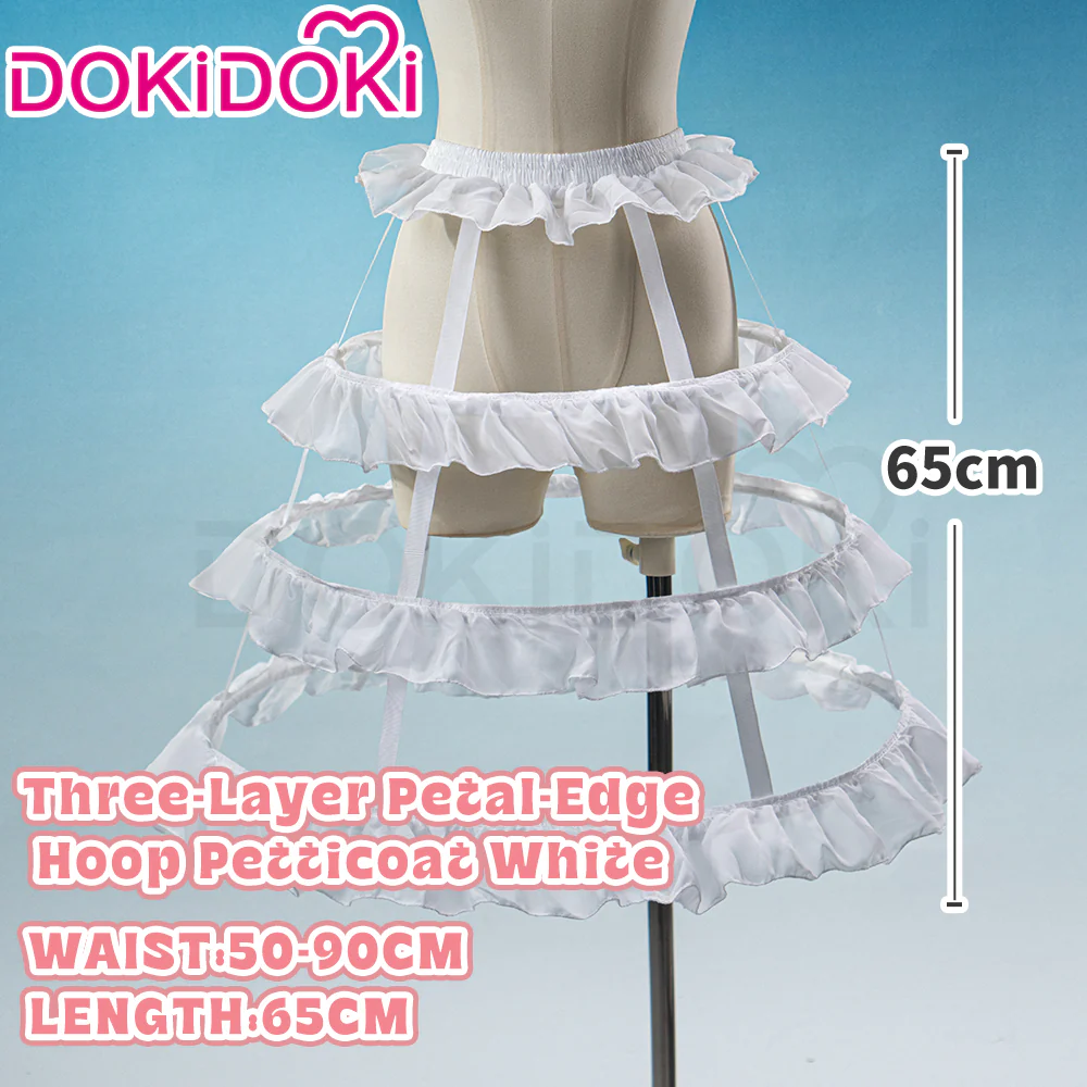 【Hoop Skirt Petticoat】【In Stock】DokiDoki Black / White Bustle Underskirt Cage Hoop Skirt Petticoat Disc Hoop Skirt Petticoat Extra Large Wedding Hoop Cosplay Lolita Dress - Image 17